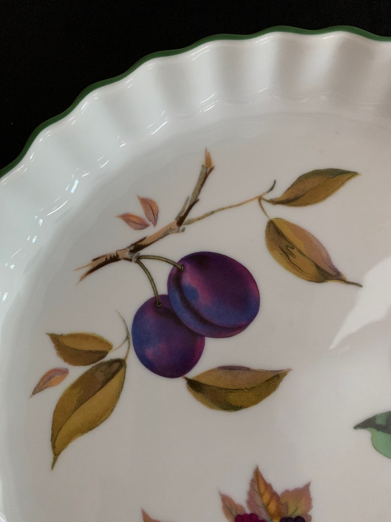 Vintage Evesham Vale Quiche Dish China Pie Plate Ceramic Etsy