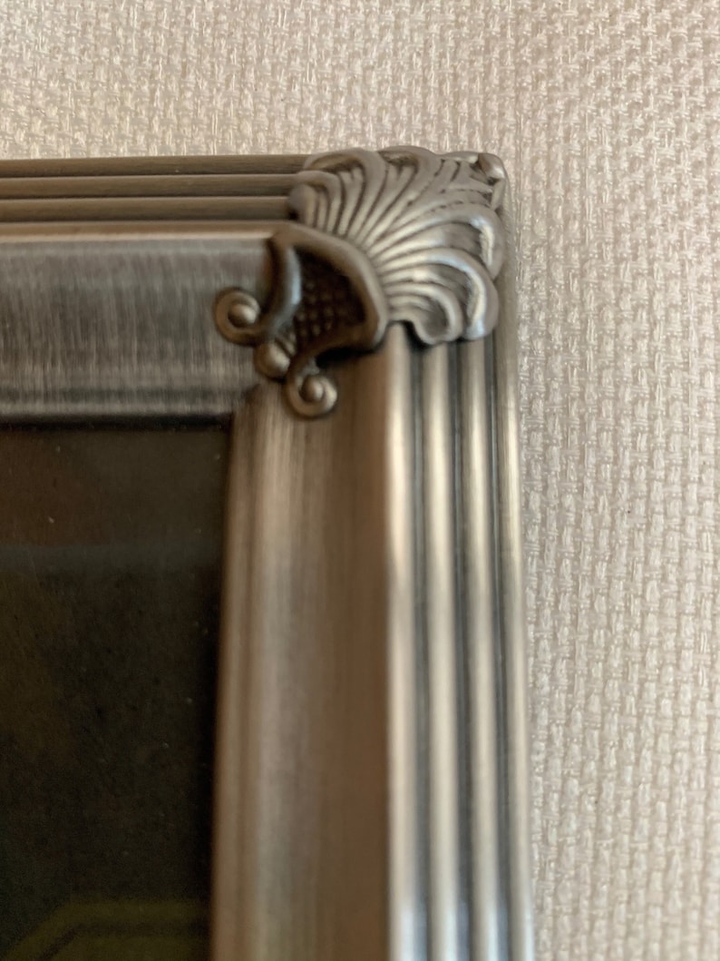 Sculpted Corner Picture Frame Vintage 3D Dimensional Grey Etsy