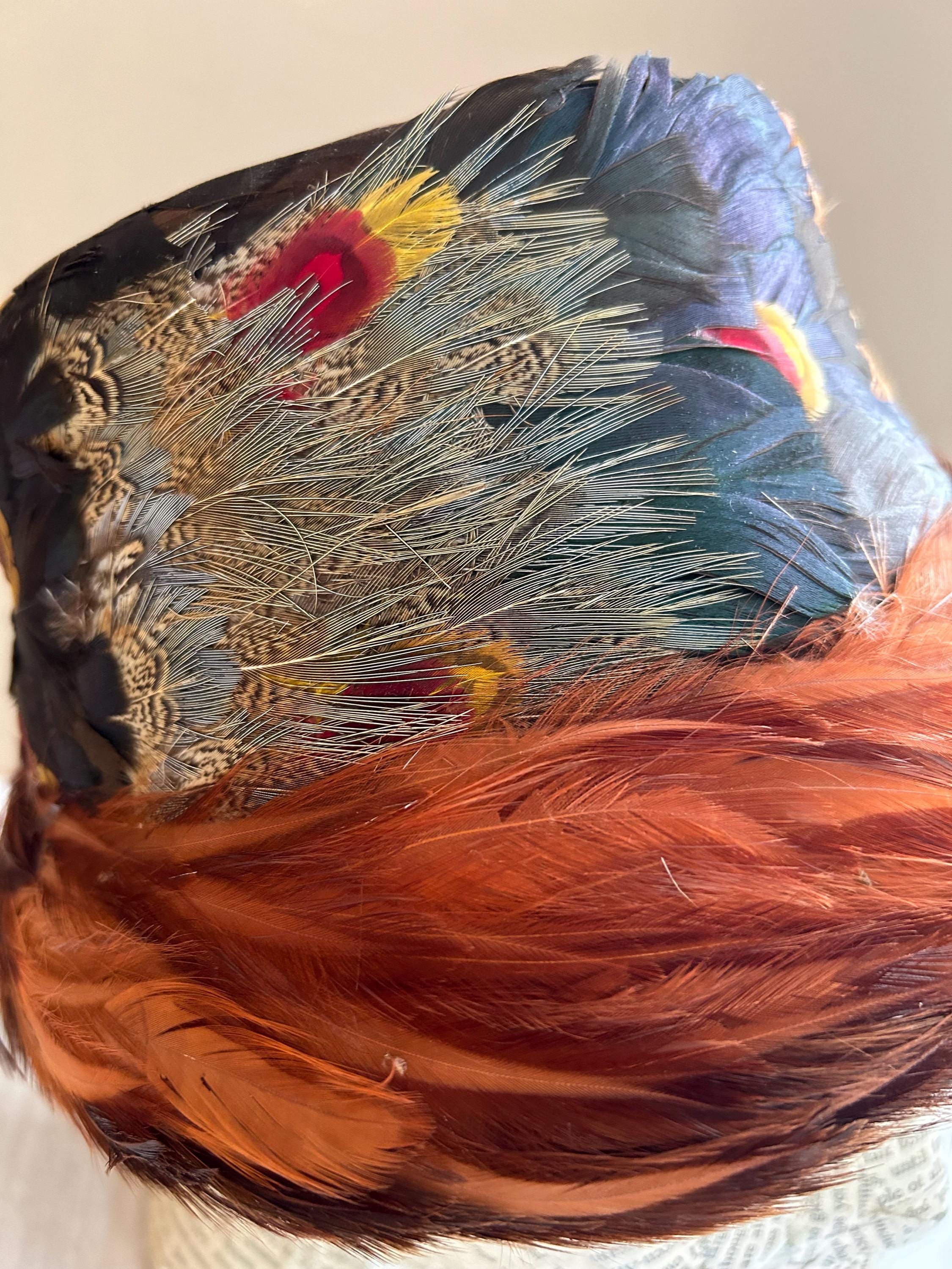 Vintage Feather Hat, MCM Women