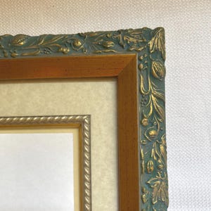 Verdigris Picture Frame - Etsy Antique Victorian Green Verdigris Ornate Frame with F.J. Moulton Photo of Woman main image 0