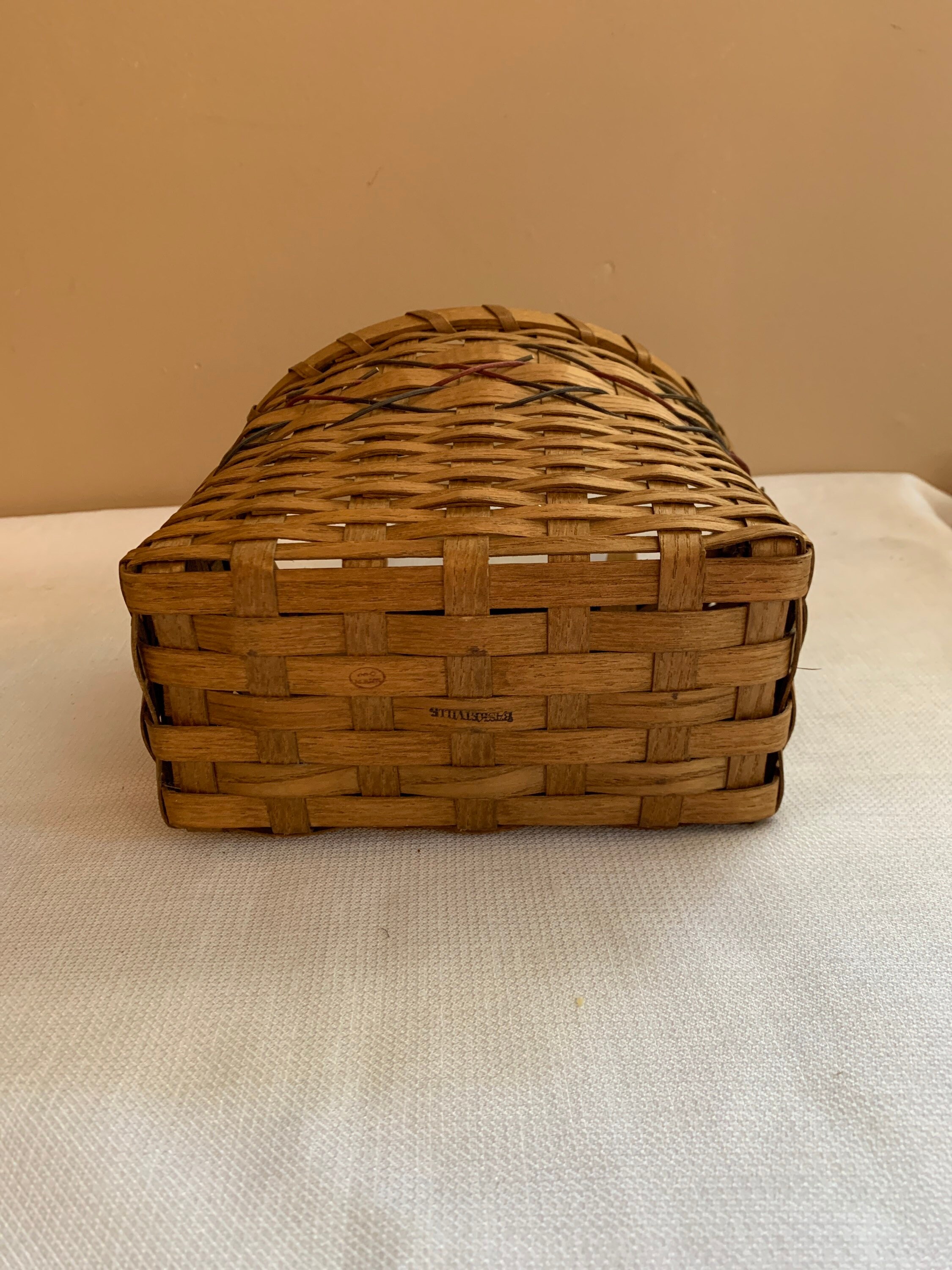 Woven Hanging BasketVintage Wall Pocket Hanging Mail Basket Etsy