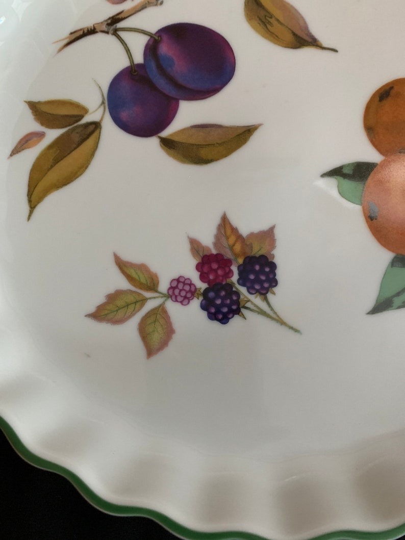 Vintage Evesham Vale Quiche Dish China Pie Plate Ceramic Etsy