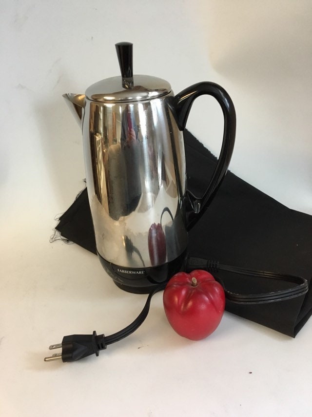Vintage Farberware Coffee Percolator Electric Coffee Pot Etsy