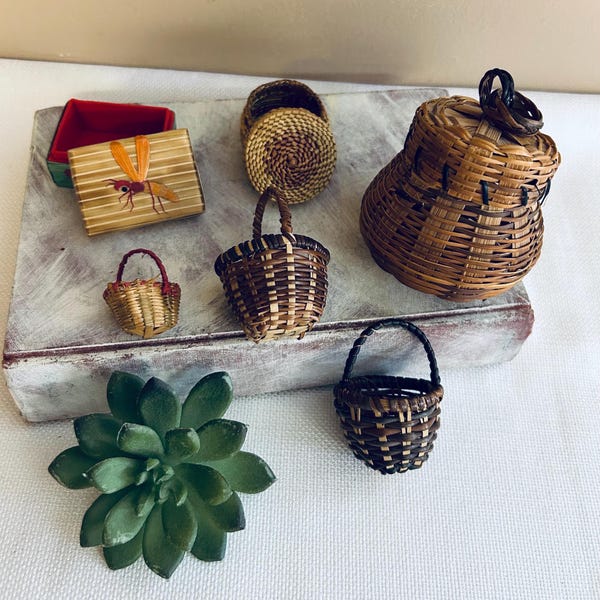 Small Woven Baskets - Etsy
