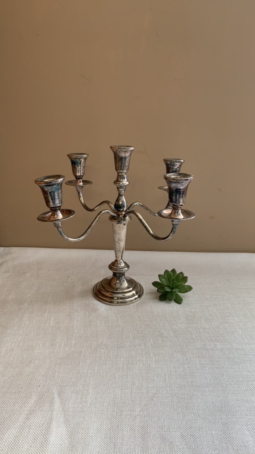 Vintage Silver Candelabra, 5 Arm Candelabra,romantic Wedding