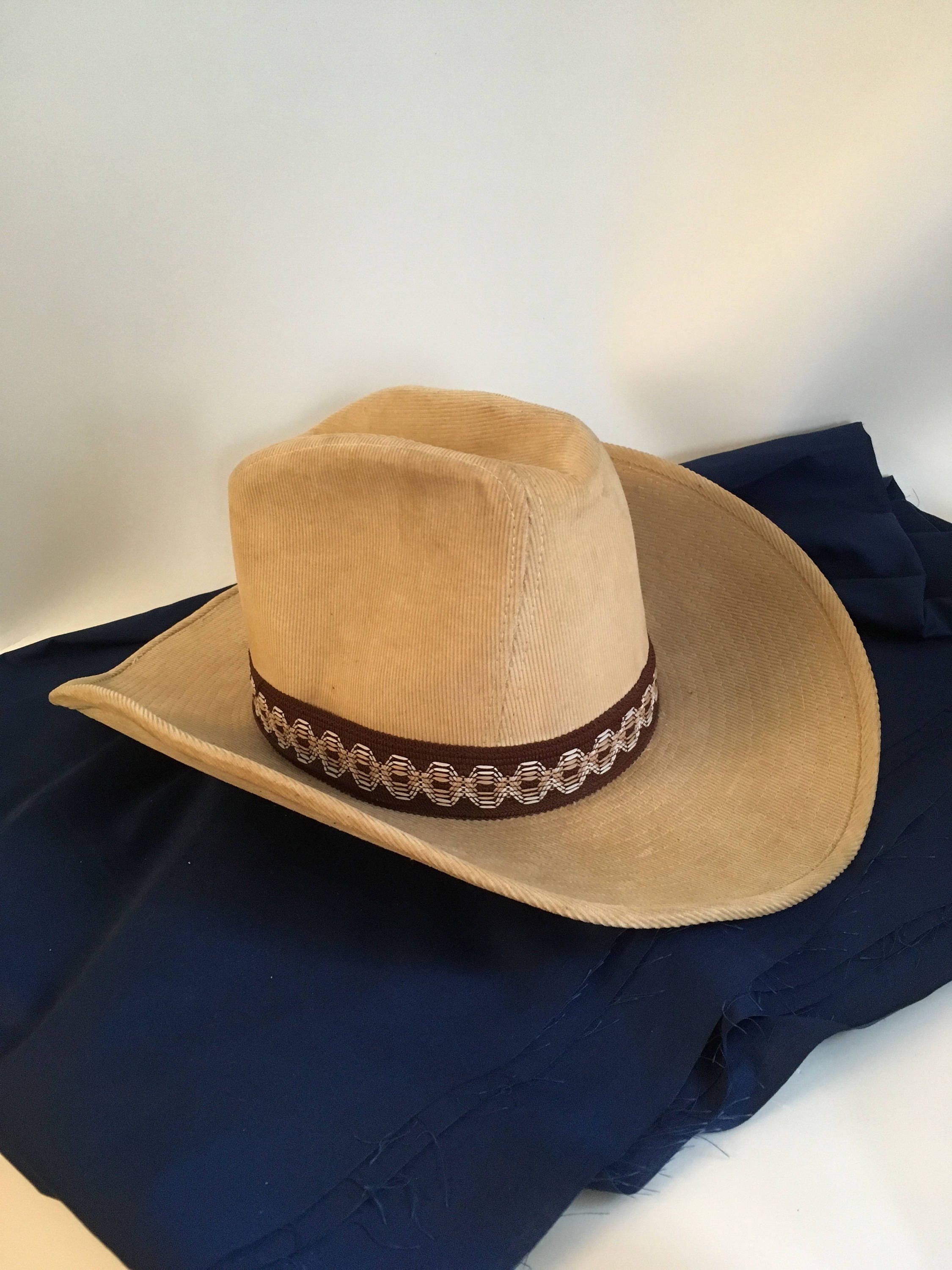 Vintage Corduroy Cowboy Hat, Dorfman Pacific, Size Small - Etsy display picture 3