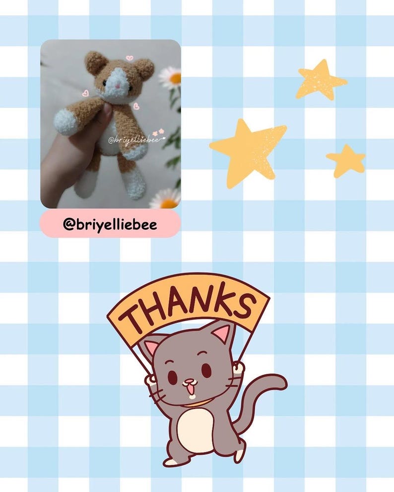 Snuggle Kitty Crochet Pattern | Snuggle Series | Crochet Cat Pattern | Low Sew Amigurumi | PDF Download image 8