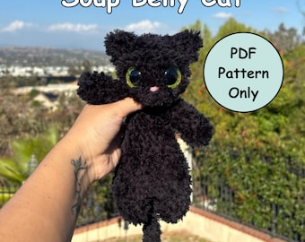 Soup Belly Cat Crochet Pattern | Cat Amigurumi | PDF Download