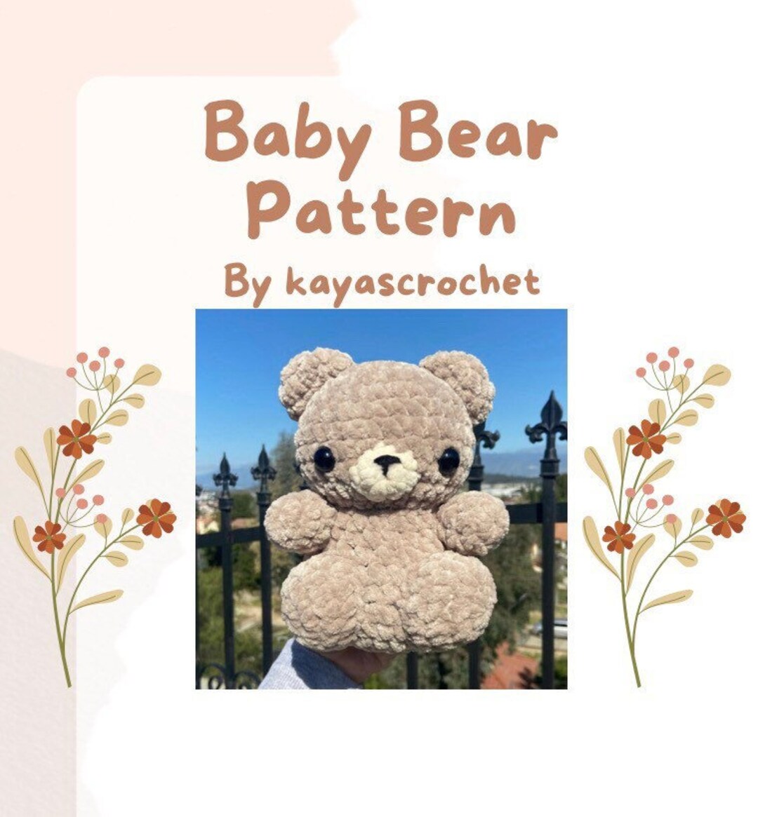 Crochet Baby Bear PDF PATTERN Etsy