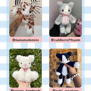 Snuggle Kitty Crochet Pattern | Snuggle Series | Crochet Cat Pattern | Low Sew Amigurumi | PDF Download image 7