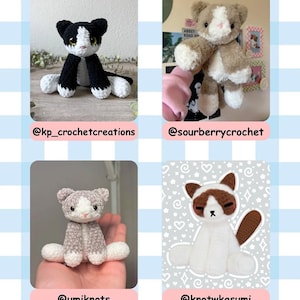Snuggle Kitty Crochet Pattern | Snuggle Series | Crochet Cat Pattern | Low Sew Amigurumi | PDF Download image 6