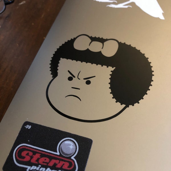 Frowning Nancy Comic Strip Laptop Vinyl Sticker