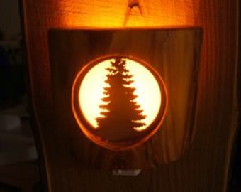 Tree Night Light/Rustic Night Light/Fun Night Light for Kids