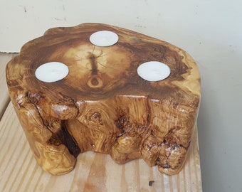 Distressed Wood Centerpiece/Rustic Candle/ Wedding Centerpiece