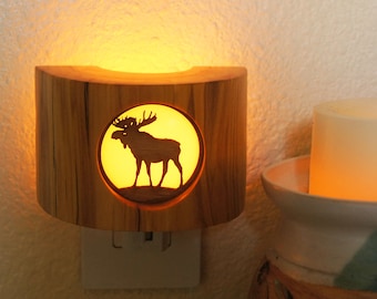 Moose Night Light/Rustic Night Light/Fun Night Light for Kids/Night Light/