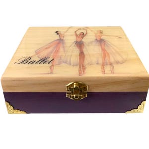 Ballerina, keepsake box, ballet gift, ballerina box, Trinket Box, ballet box, gifts for dancers,  jewelry Box, birthday Gift, recital gifts