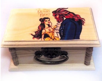 Beauty and the Beast,keepsake box,Kids Gift, Disney, Disney gift, gifts for kids, movies,Unique gift, Boys gift, girls gifts, birthday Gift,