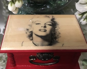 Marilyn Monroe, keepsake Box, gifts, photo, Marilyn Monroe art, birthdaygifts, Photo, vintage, movies, star, unique gifts, jewelry Box,