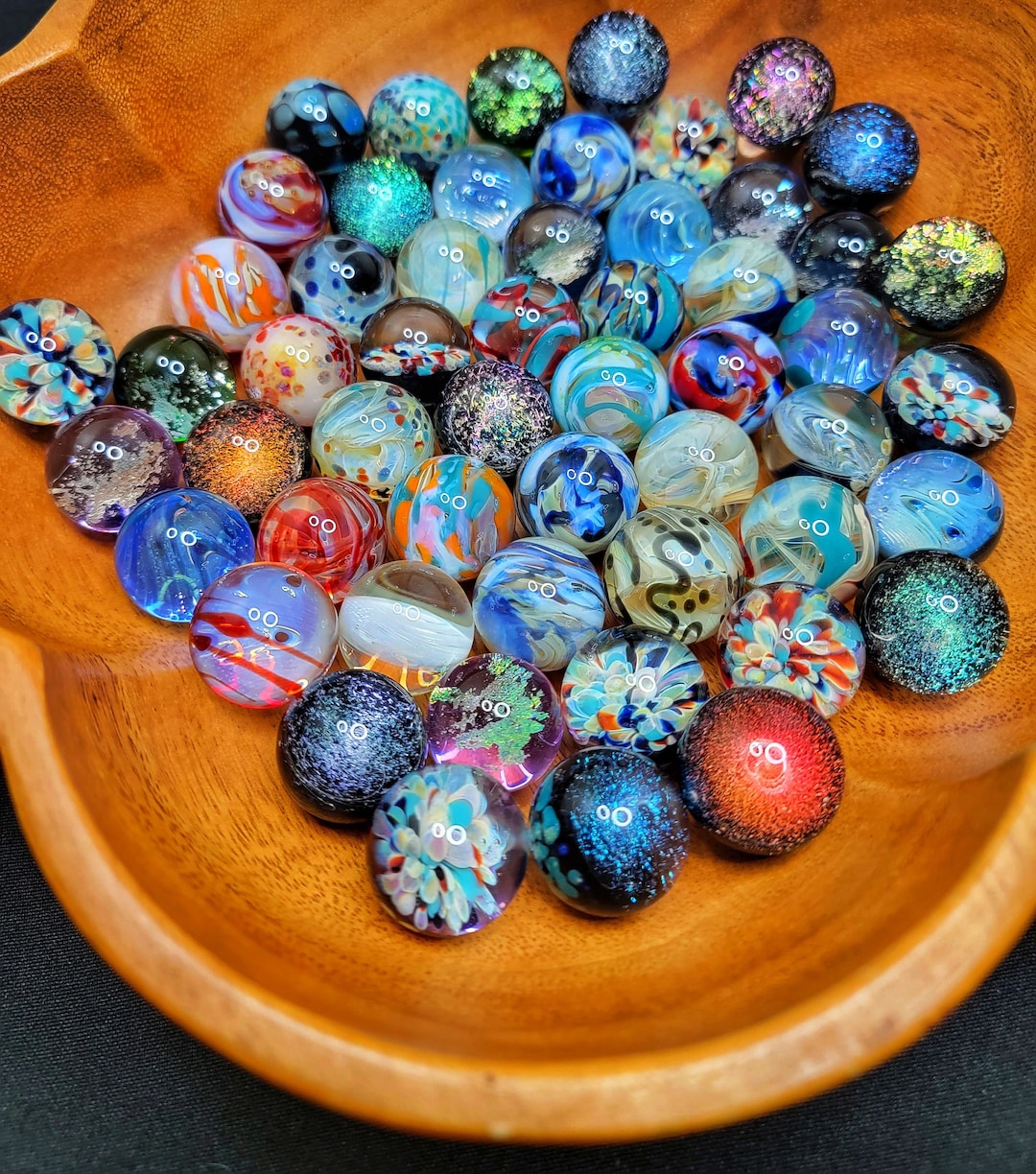 Borosilicate Marbles Handmade Lampwork Glass Multiple Options Available