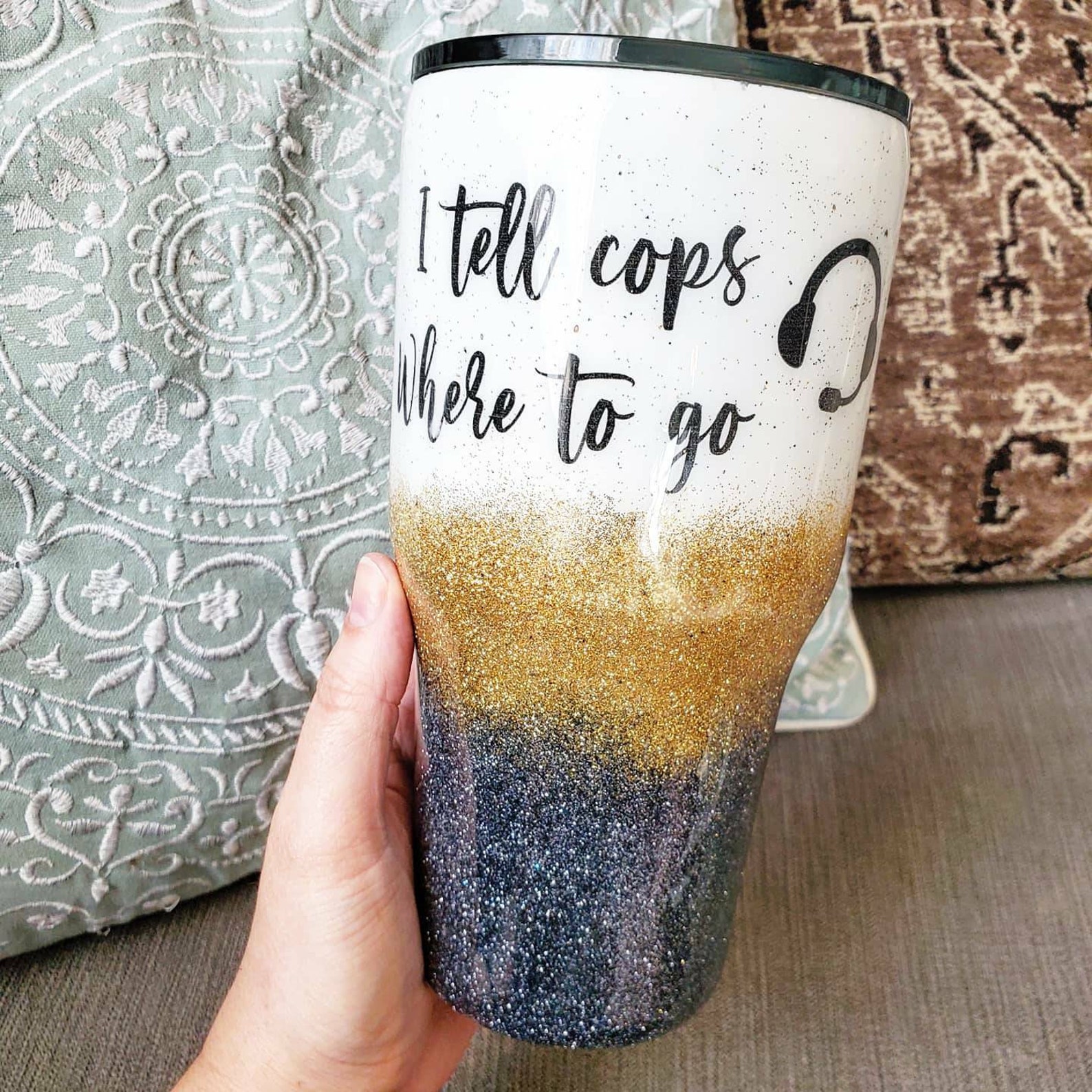 Dispatch Tumbler Dispatch Cup Dispatcher Glitter cup Etsy
