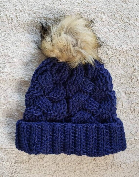 cable knit toddler hat