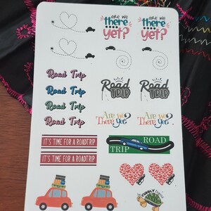 Road Trip Planner Stickers