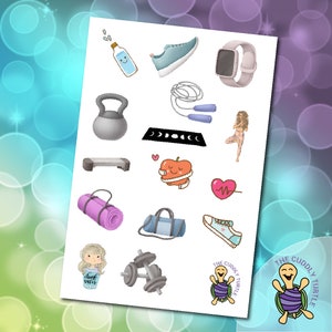 Fitness / Exercise Icon Planner Stickers