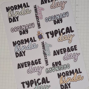 Stickers normale dagplanner