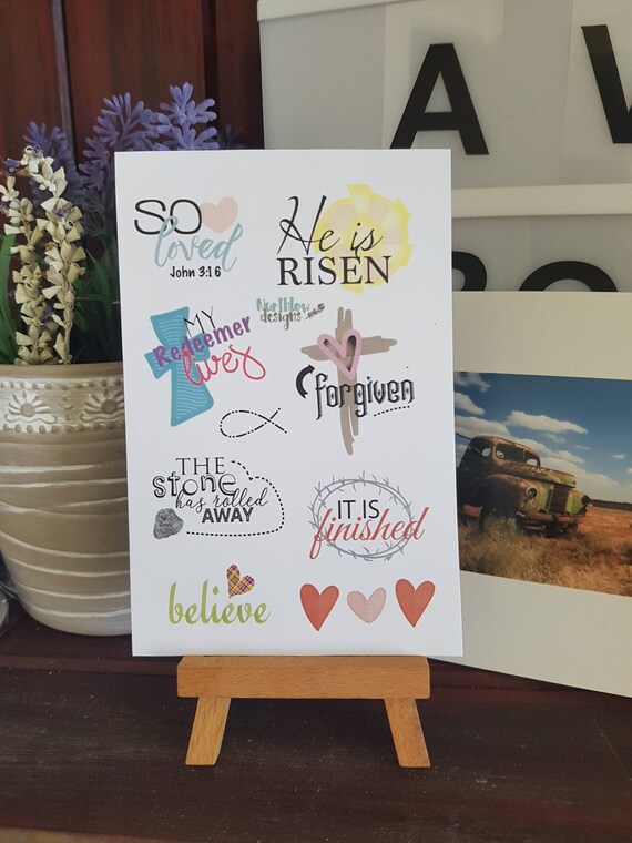 Christian Easter Stickers Erin Condren Kikki K Filofax Etsy Australia