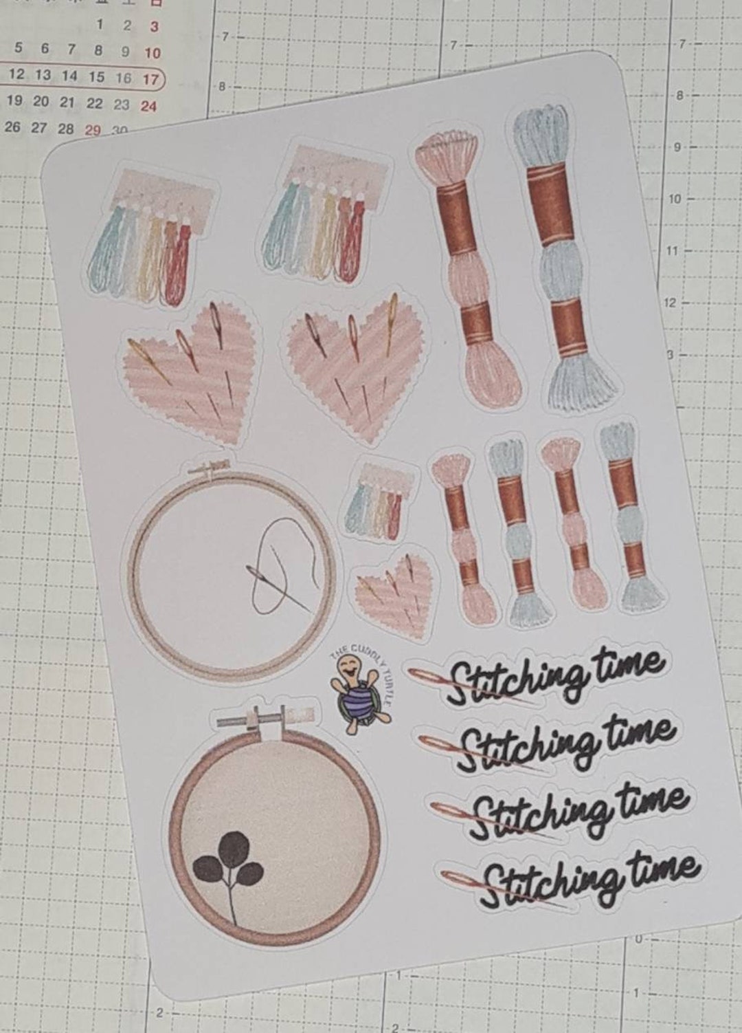 Alignment Stickers Embroidery / X-stitch Planner Stickers - Etsy