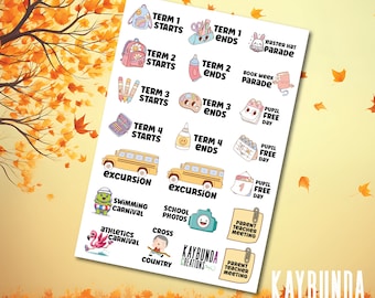 Planner Stickers - School Days