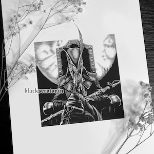 Lady Maria Print | Bloodborne, Dark Souls, Sekiro, Soulsborne, From Software, Miyazaki