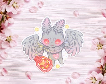 Kawaii MOTHMAN Cryptid Sticker | Mothman, Alien, Flatwoods Monster, Nessie, Bigfoot, Nightcrawlers