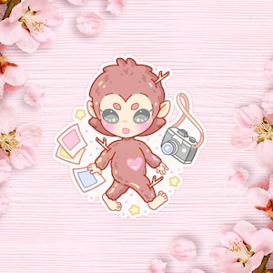 Kawaii Bigfoot Cryptid Sticker | Mothman, Alien, Flatwoods Monster, Nessie, Bigfoot, Nightcrawlers