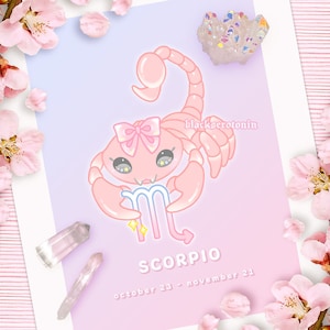 Impression scorpion kawaii | Astrologie, Taureau, Lion, Bélier, Verseau, Cancer, Capricorne, Gémeaux, Balance, Sagittaire, Scorpion, Gémeaux, Vierge