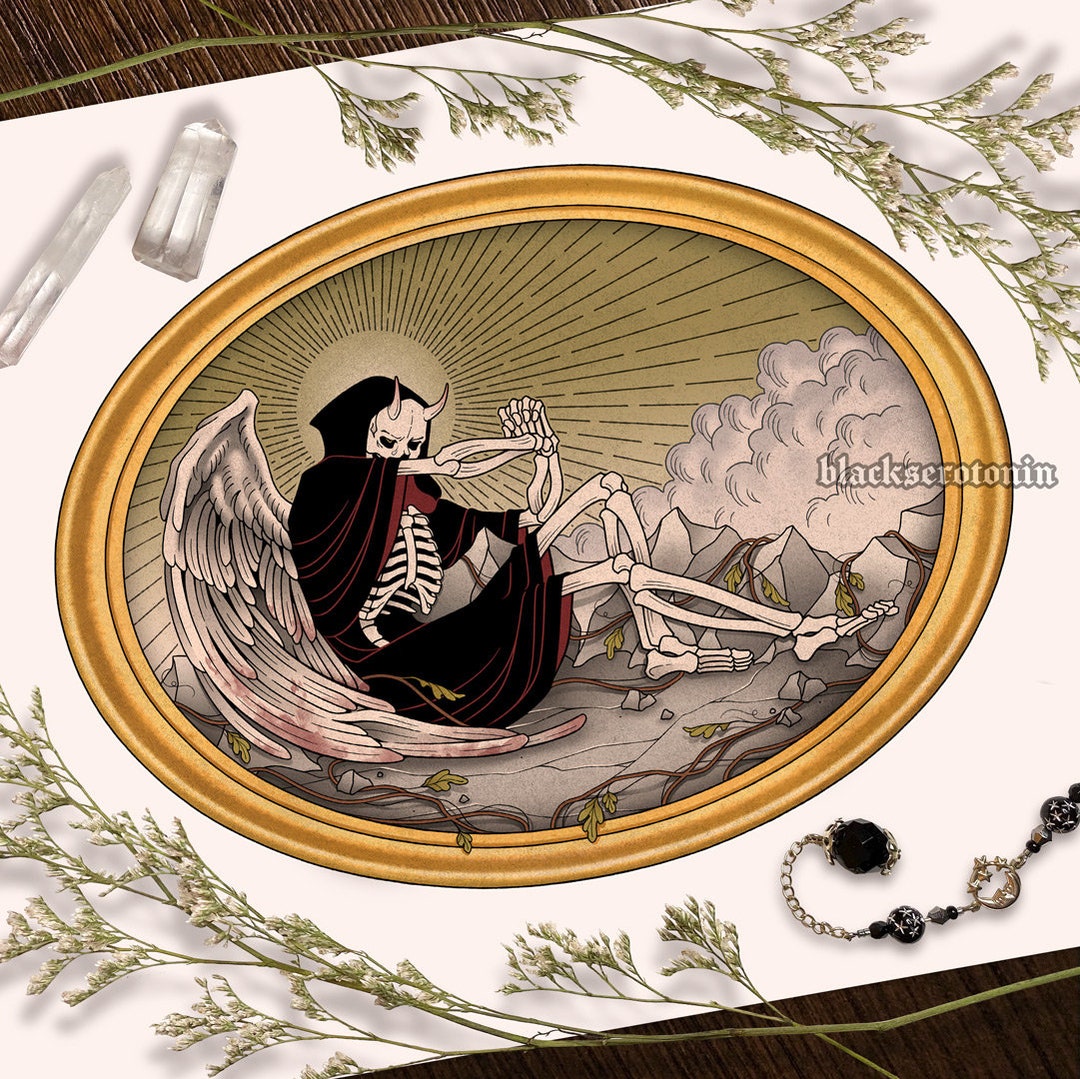 Fallen Angel Print - Etsy