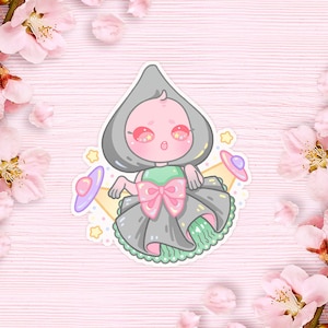 Kawaii Flatwoods Monster Cryptid Sticker | Mothman, Alien, Flatwoods Monster, Nessie, Bigfoot, Nightcrawlers