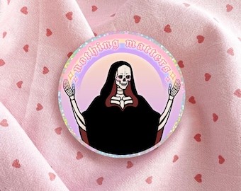 Vinylsticker Niets doet ertoe | Magere Hein, kawaii, occult, pastelgoth, esoterisch, nihilisme