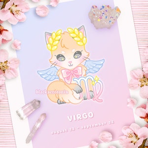 Impression vierge kawaii | Astrologie, Taureau, Lion, Bélier, Verseau, Cancer, Capricorne, Gémeaux, Balance, Sagittaire, Scorpion, Gémeaux, Vierge
