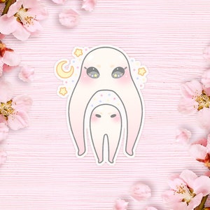Kawaii Nightcrawlers Cryptid Sticker | Mothman, Alien, Flatwoods Monster, Nessie, Bigfoot, Nightcrawlers