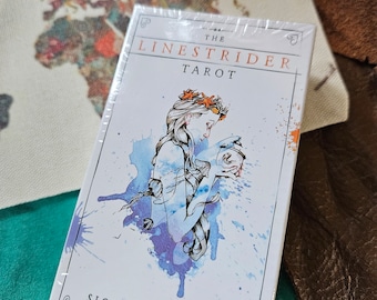 El juego de cartas del Tarot Linestrider con bolsa, Tarot de Oráculo, Cartas del Tarot, Baraja de Tarot Linstrider, Linestrider