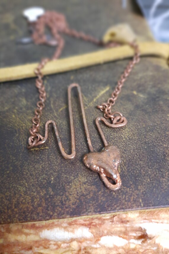 Hammered sale copper necklace