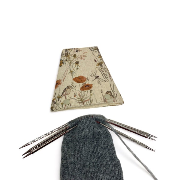 XL needle holder for knitting games, trio needle garage, needle safe, circular needle cozy, needle holder