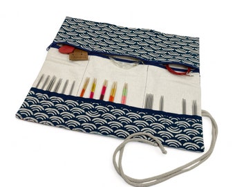 Interchangeable knitting needle case Bag for needle systems Needle organizer, case for interchangeable knitting needle set Interchangeable Needle Case