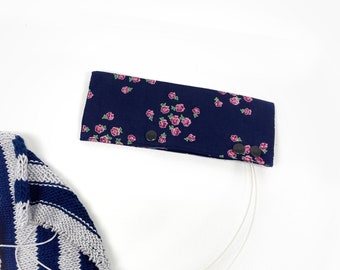 Needle holder for circular knitting needles, circular embroidery needle bag, needle safe, circular needle cosy, needle garage, CIRCULAR NEEDLE KEEPER