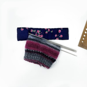 15 cm needle holder, needle play bag, needle play holder, DPN holder, needle play garage, needle case, needle cosy, needle garage, 6 inches