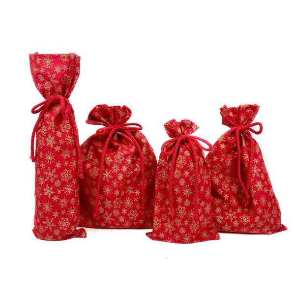 Christmas gift bag, Christmas sack, gift wrapping, Christmas packaging, alternative packaging, sustainable packaging