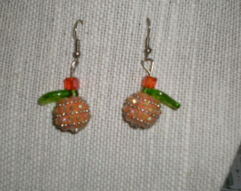 Orange Pumpkin earrings