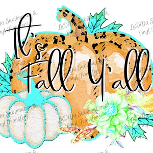 Es Otoño Todos Calabaza Leopardo Neón Calabazas Florales PNG PDF Descarga Digital Hojas