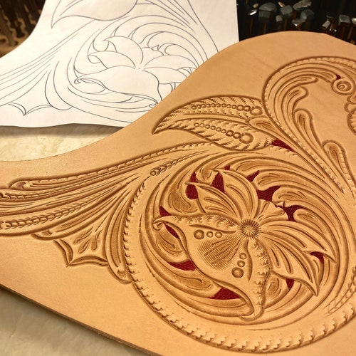 Leather Tooling / Carving Patterns / Stencils. Sheridan Style Etsy